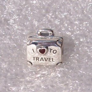Pandora LOVE TO TRAVEL Charm Red Heart